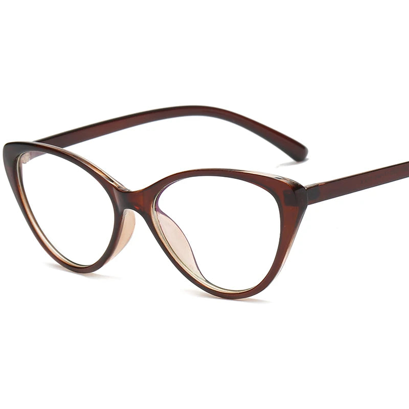 Vintage Cat Eye Glasses Frame - Plastic Optical Computer Glasses for Women & Men