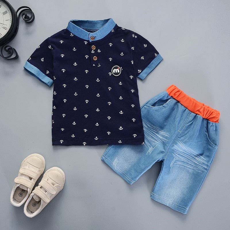 Boys T-shirt and shorts Two pieces Set