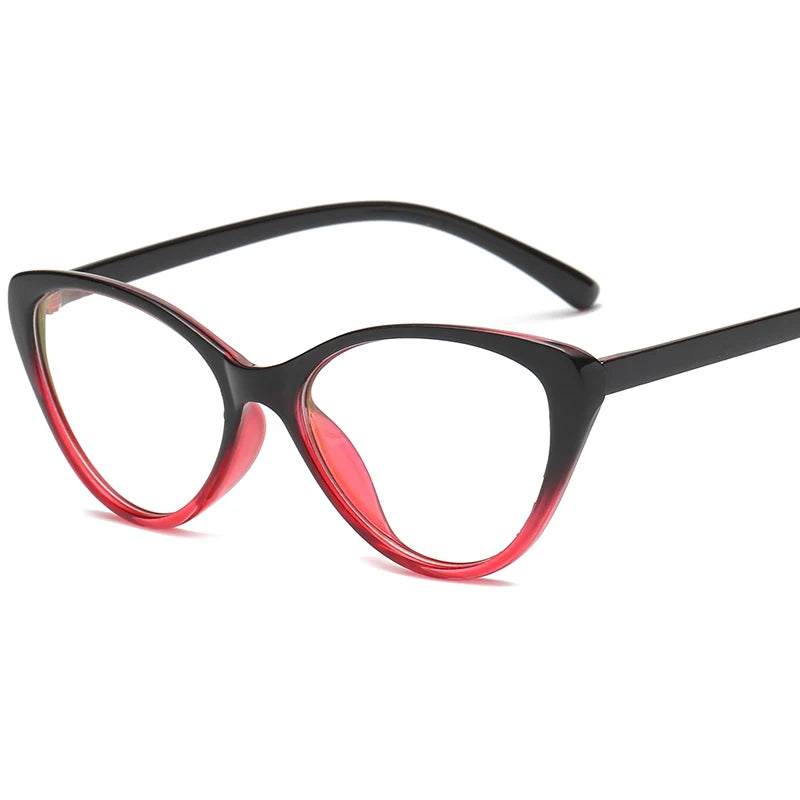 Vintage Cat Eye Glasses Frame - Plastic Optical Computer Glasses for Women & Men