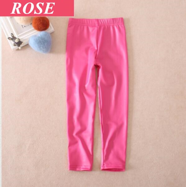 Girl's Faux PU Leather Leggings