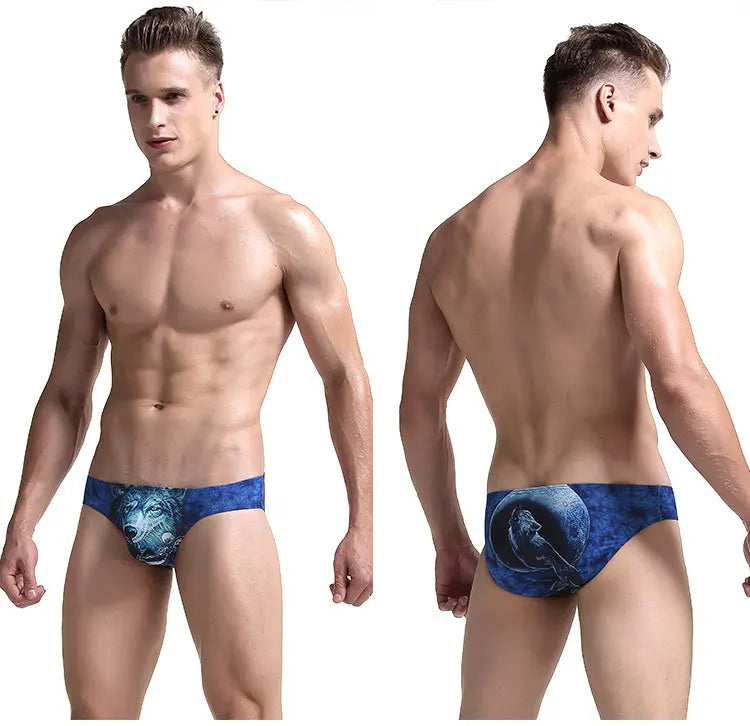 Men's Underwear 3D Animal Printing Briefs Underwear
