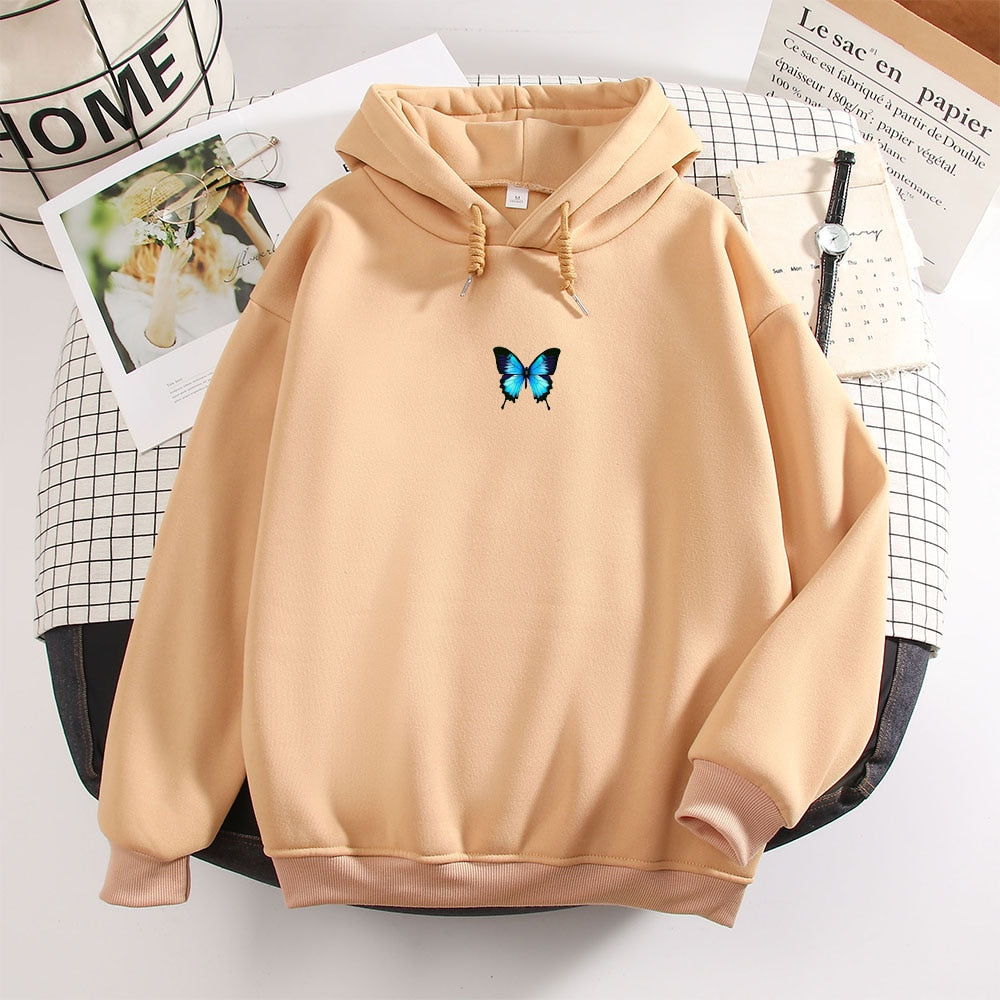 Women's Butterfly Print Hoodies