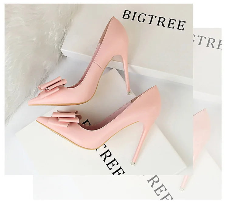 Women's Bow-knot High Heels Stiletto