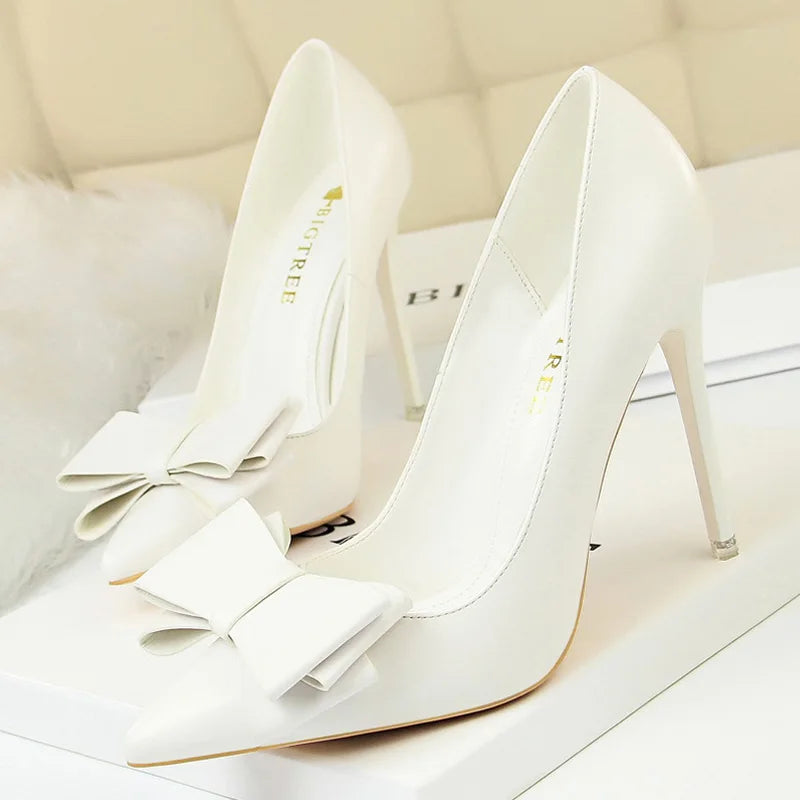 Women's Bow-knot High Heels Stiletto