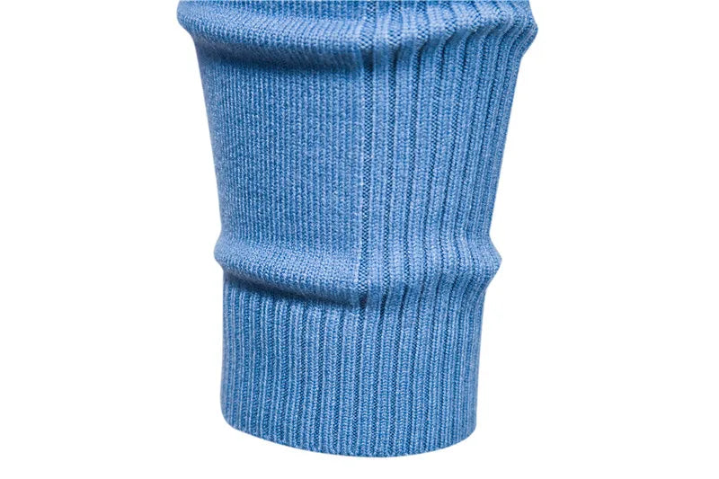 Men's Sweaters Casual Thick Pullover Slim Fit Turtleneck Sweater