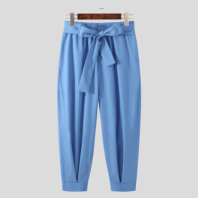 Men's Baggy Trousers With Belt