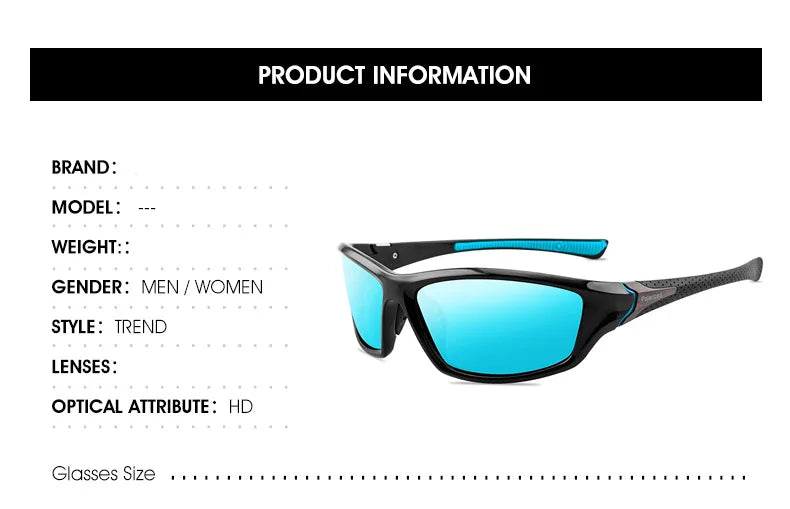 Classic Polarized Sunglasses - Vintage Driving Eyewear with UV400 Protection