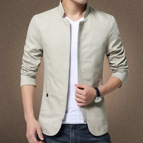 Men's Standing Collar Jacket