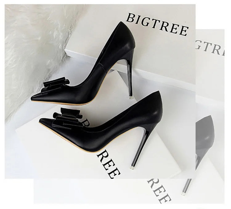 Women's Bow-knot High Heels Stiletto