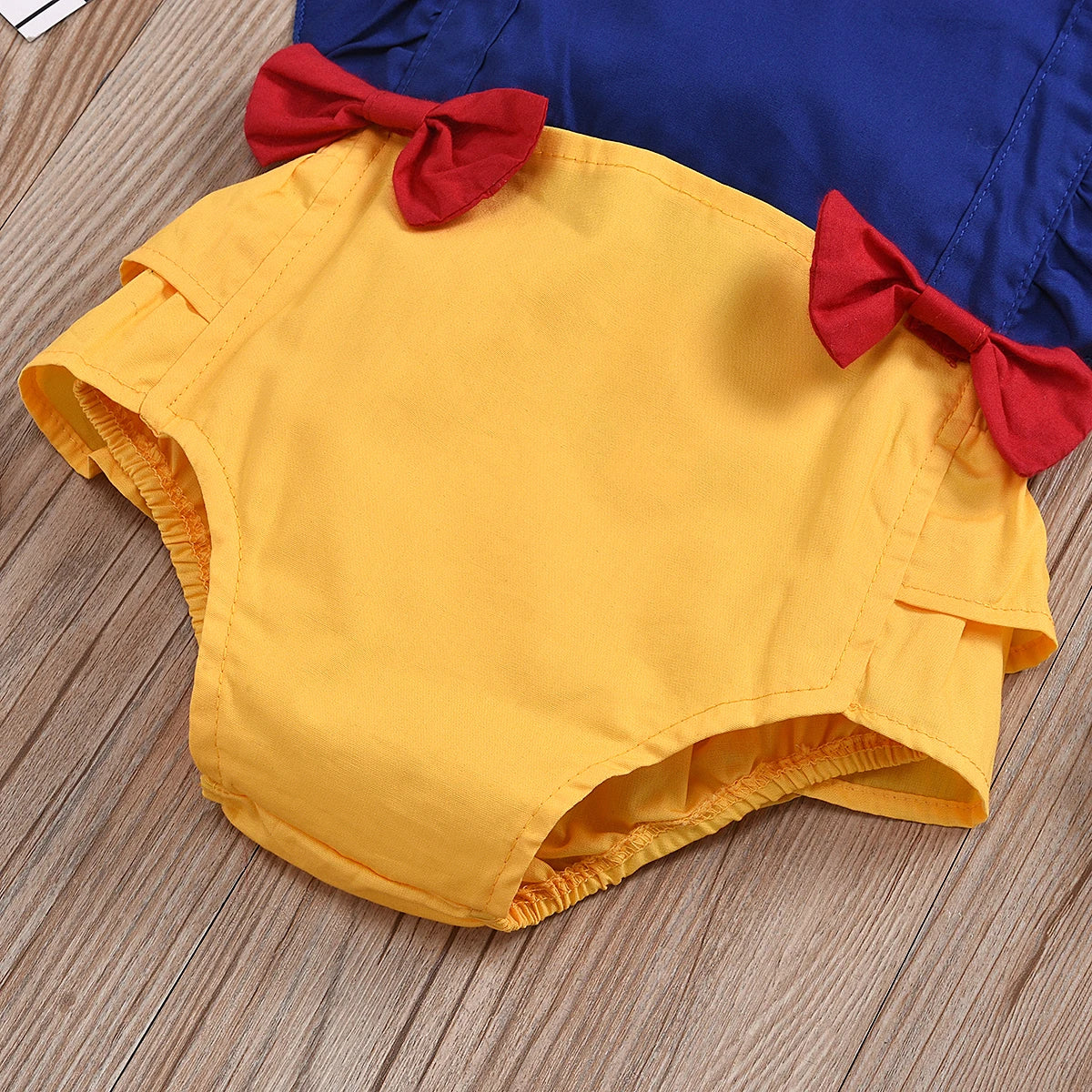 0-24M Summer Infant Baby Girls Rompers Ruffles Short Sleeve Bowknot Overalls Jumpsuits Headband 2pcs