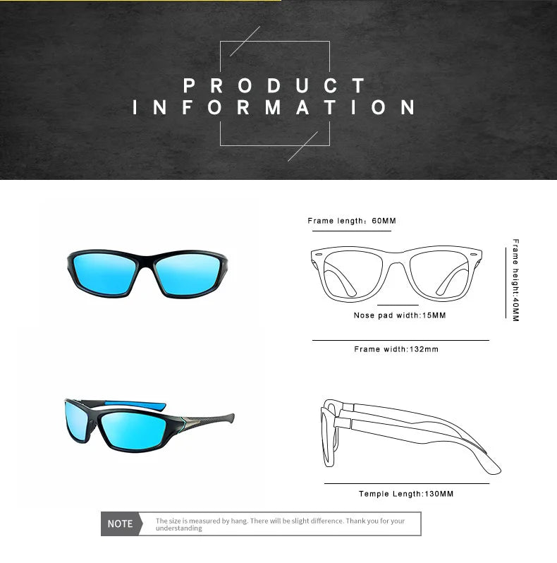 Classic Polarized Sunglasses - Vintage Driving Eyewear with UV400 Protection