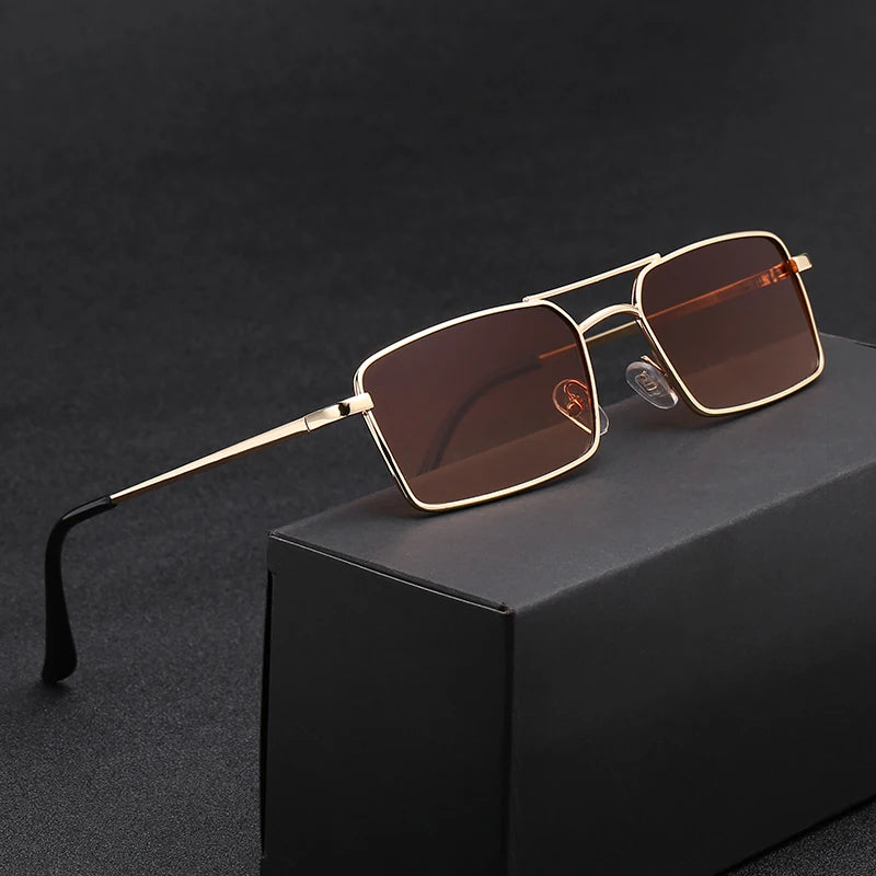 Classic Pilot Sunglasses - Vintage Metal Eyeglasses UV400 for Women & Men