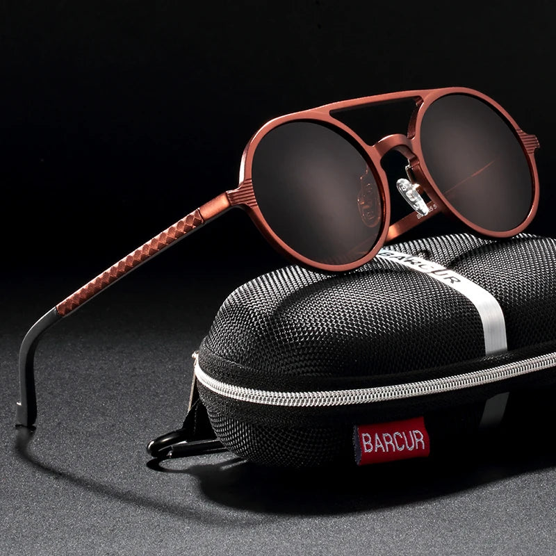 Hot Black Round Sunglasses - Retro Vintage UV400 Eyewear for Men & Women