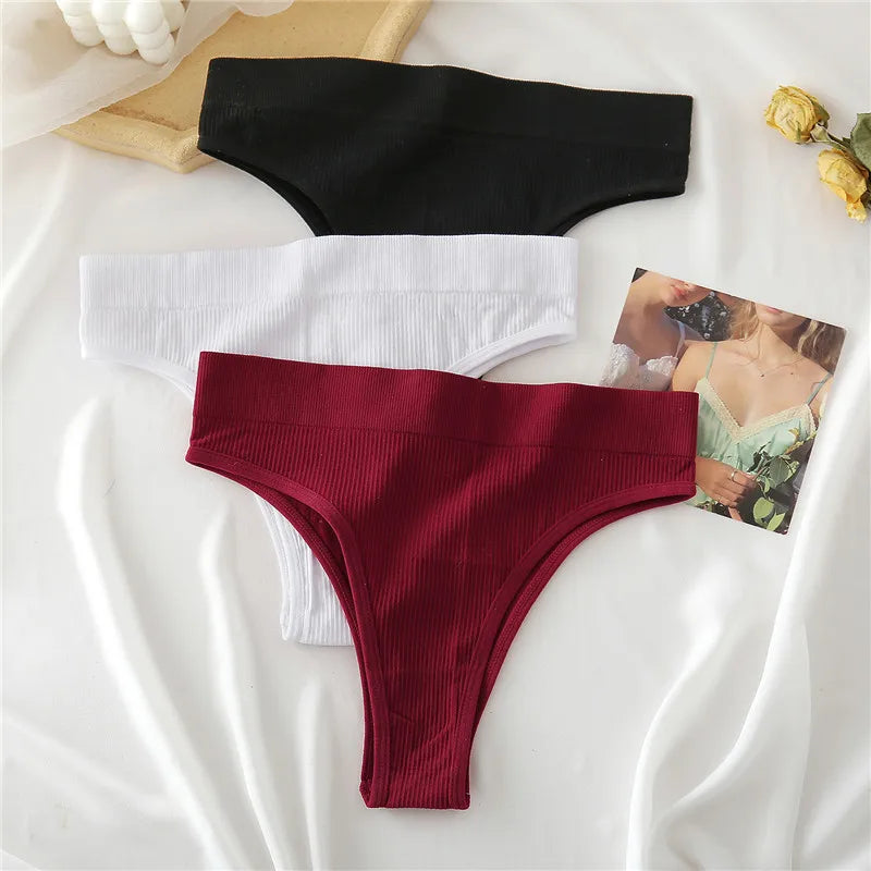 Women's Seamless Thong Underwear - Low Waist G-String Lingerie