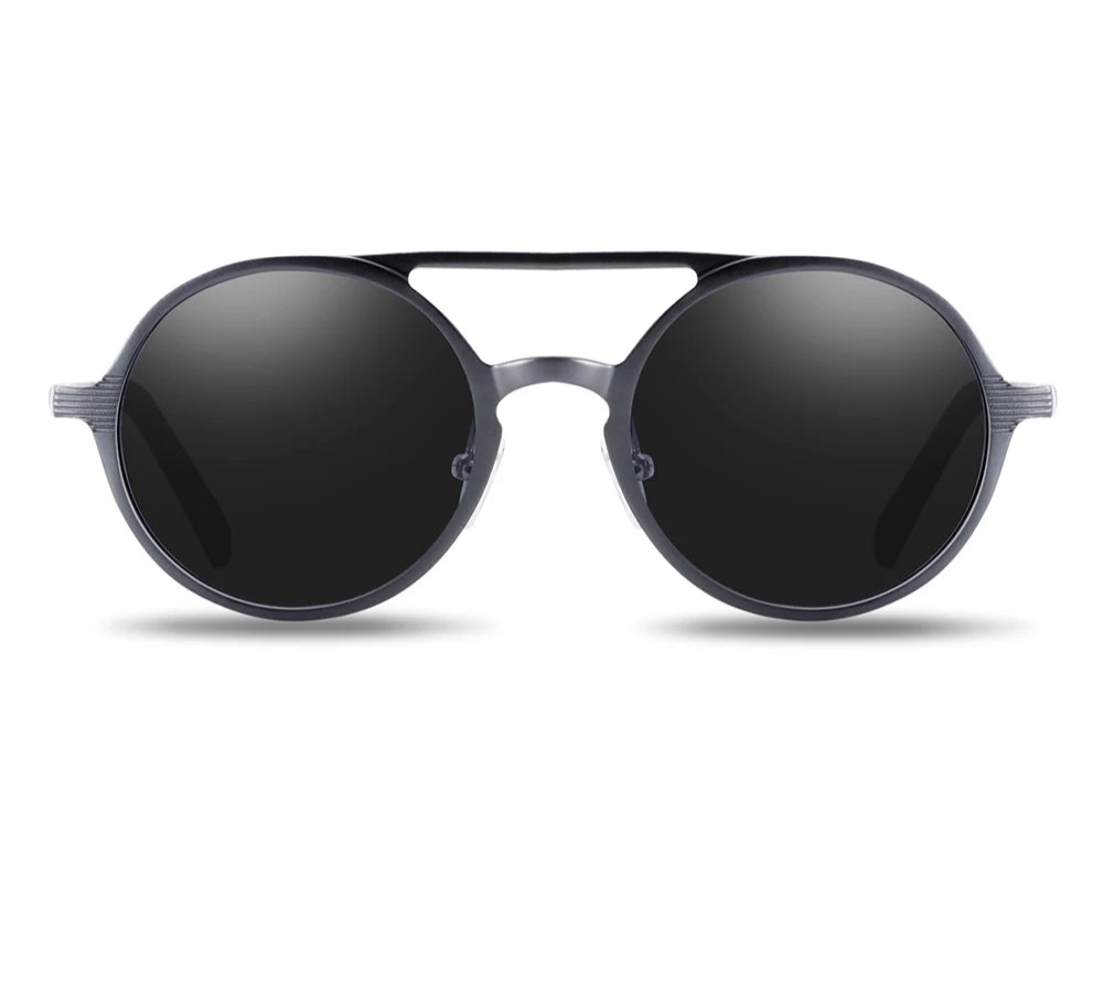 Hot Black Round Sunglasses - Retro Vintage UV400 Eyewear for Men & Women