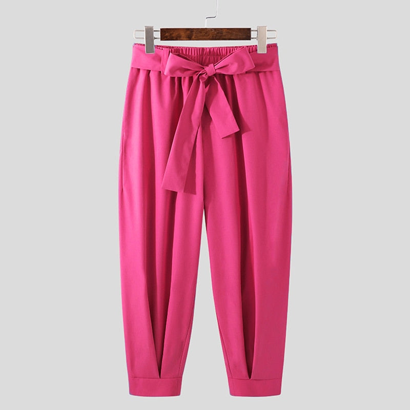 Men's Baggy Trousers With Belt