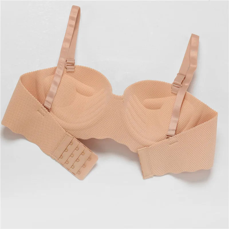 Women's A B Cup Push Up Bra 1/2 Cup Bra Soft Wireless Bralette Breathable Bras