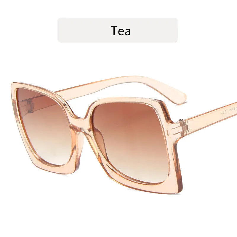 Oversized Cat Eye Sunglasses - Classic Retro Vintage Fashion UV400 for Women