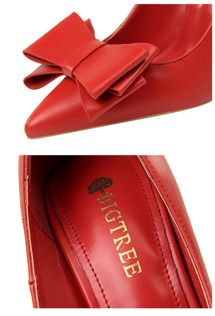 Women's Bow-knot High Heels Stiletto