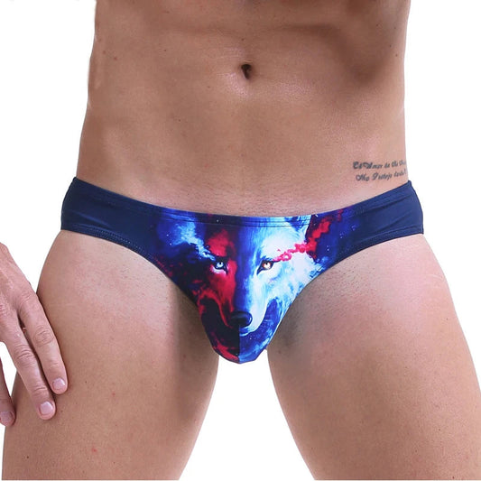 Men's Underwear 3D Animal Printing Briefs Underwear
