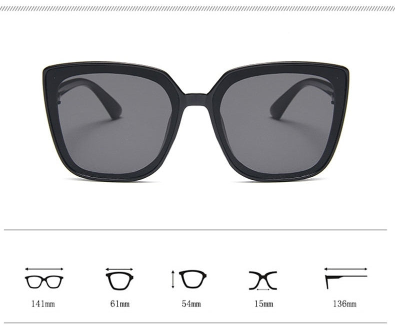 Women's Cat Eye Oversized Sunglasses UV400