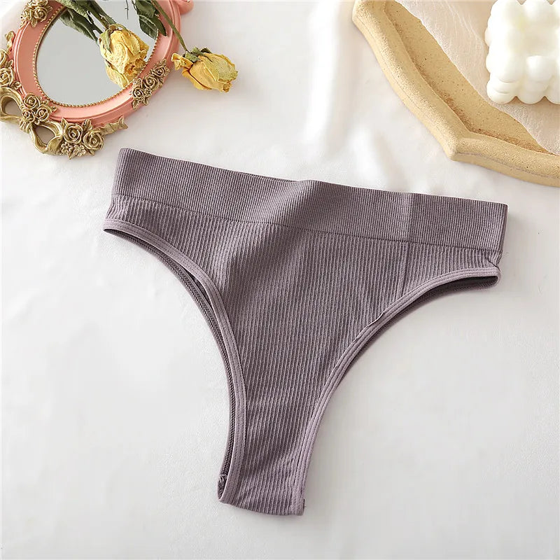 Women's Seamless Thong Underwear - Low Waist G-String Lingerie
