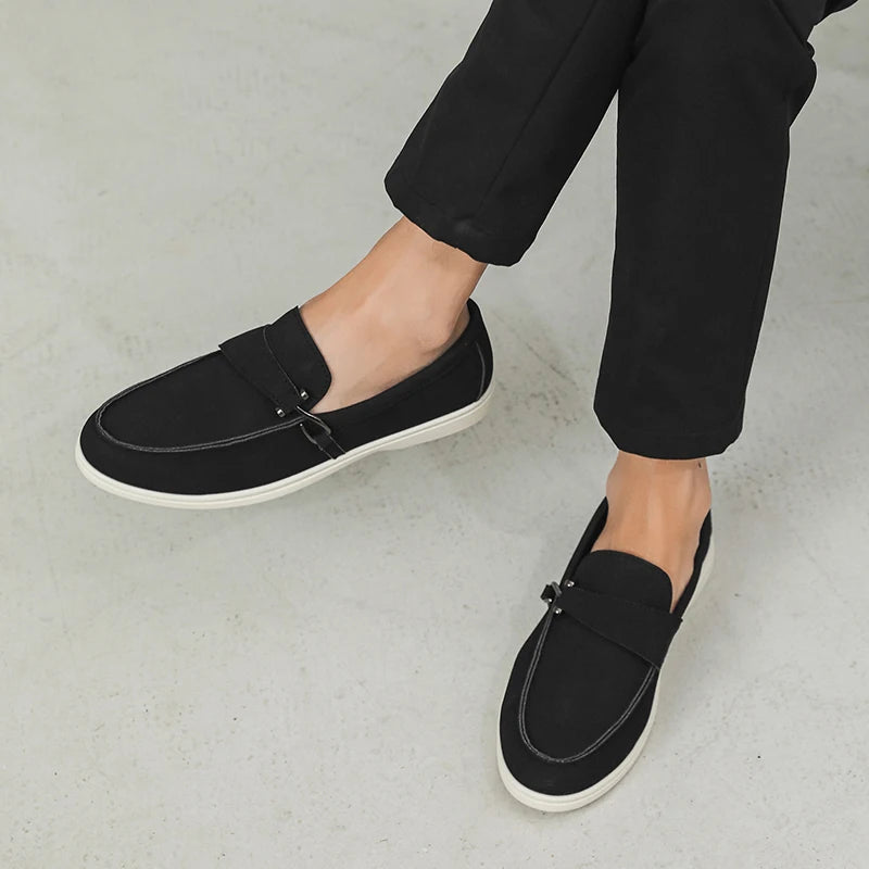 Men's Autumn Slip-On Loafers - Comfortable Soft Tennis & Driving Shoes
