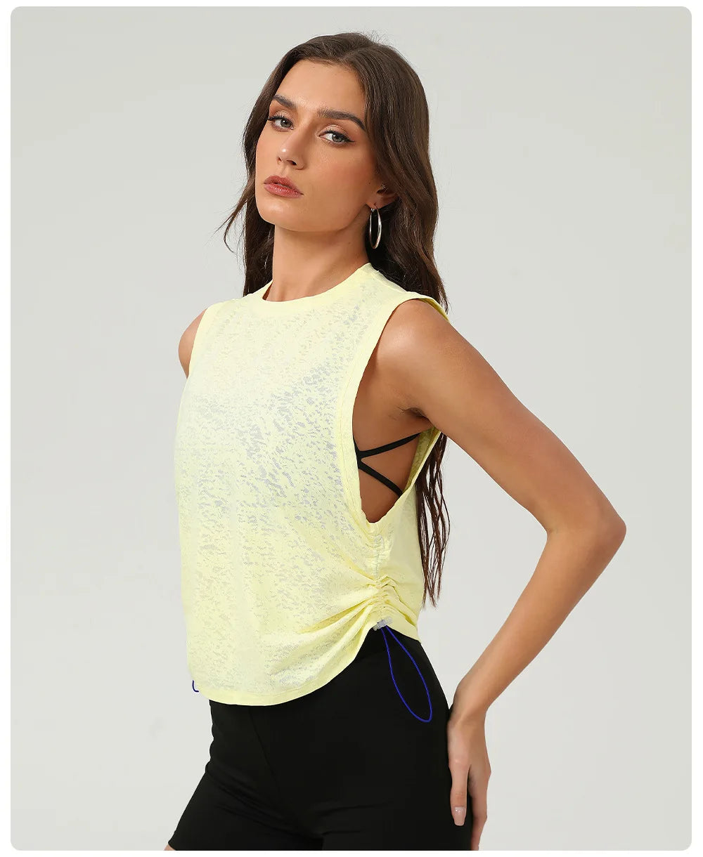 Women's Sleeveless Yoga Top - Breathable Quick Dry Workout Vest