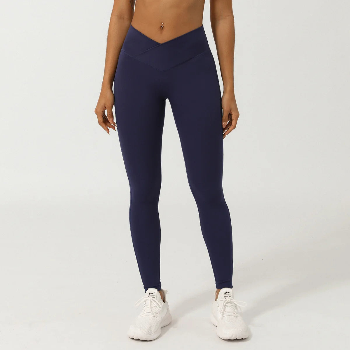 Women's Sports Leggings Buttery Soft V-Shaped High Waist Yoga Pants Breathable Quick Dry Running Tights Workout Sportswear