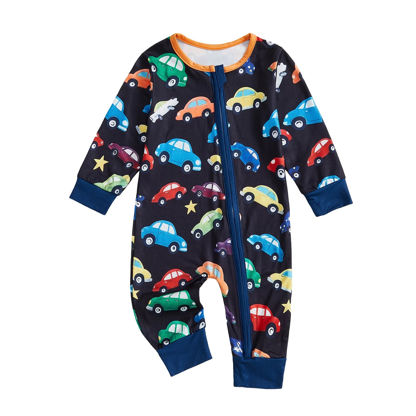 Baby Boys Car Print Zip-Up Romper (0-18M)