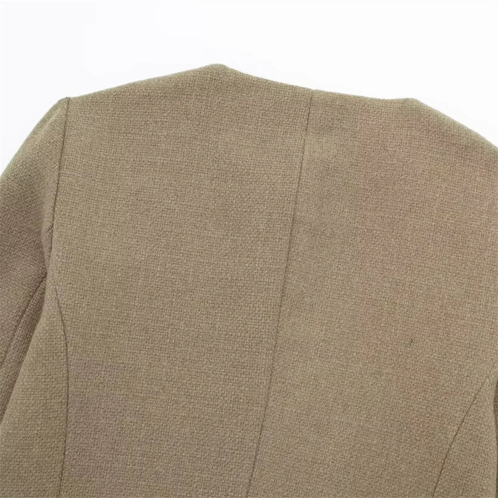 Women's Casual Temperament Flip Short Jacket