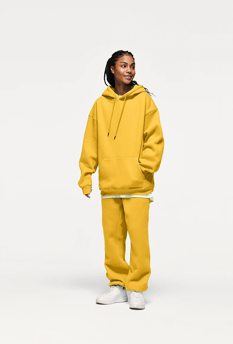 Unisex 350G Fleece Velvet Warm Hoodie
