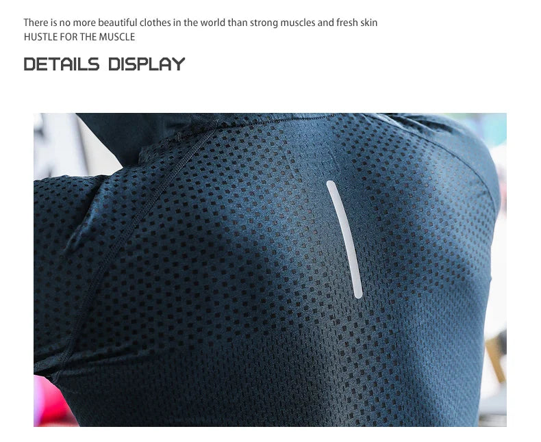 Men's Fitness Tracksuit Running Sport Hoodie Gym Hooded Outdoor Workout Athletic Muscle Training Sweatshirt Top