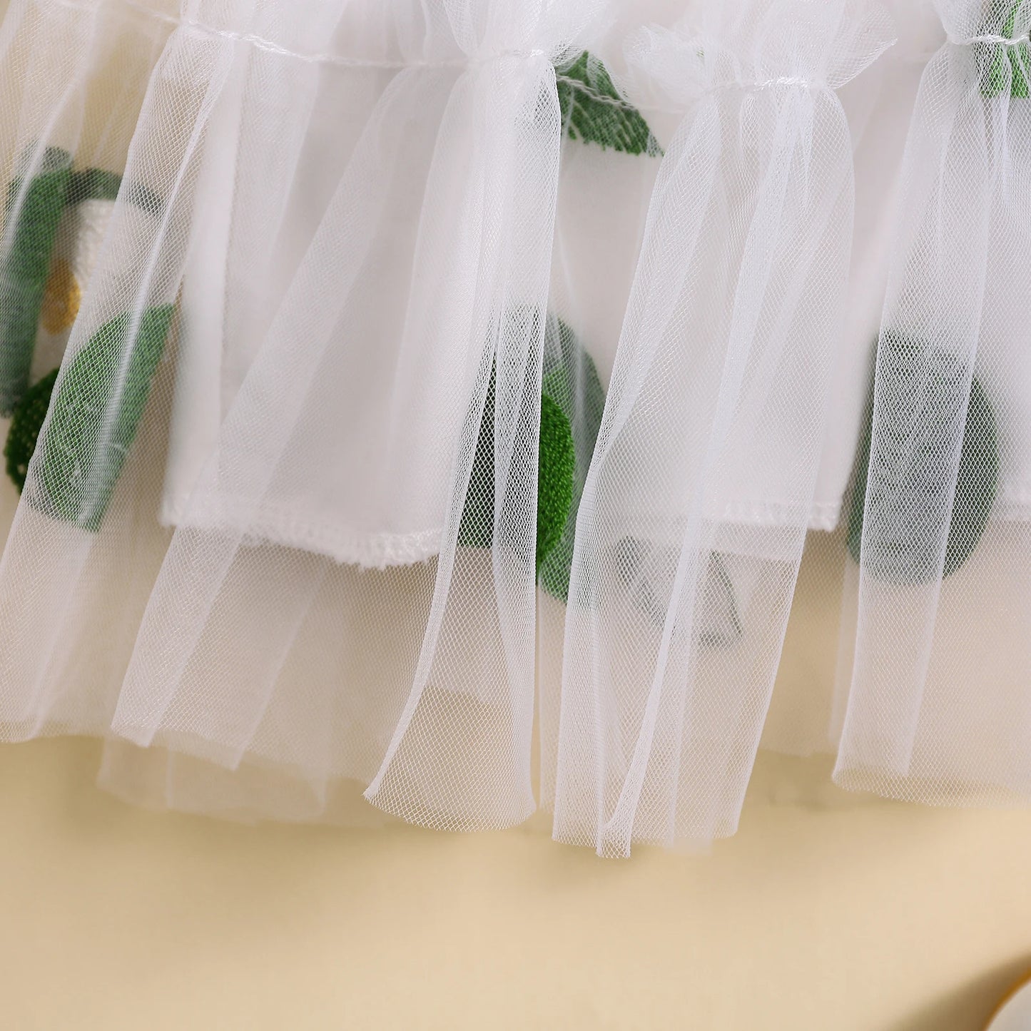 Summer Baby Girls Princess Dress 0-3Y Sleeveless Straps Print Mesh Tulle Sundress with Butterfly Wing