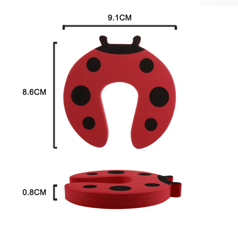 5-Piece Baby Door Safety Protector Set - Anti-Pinch Hand Door Stopper Child Lock Finger Guards