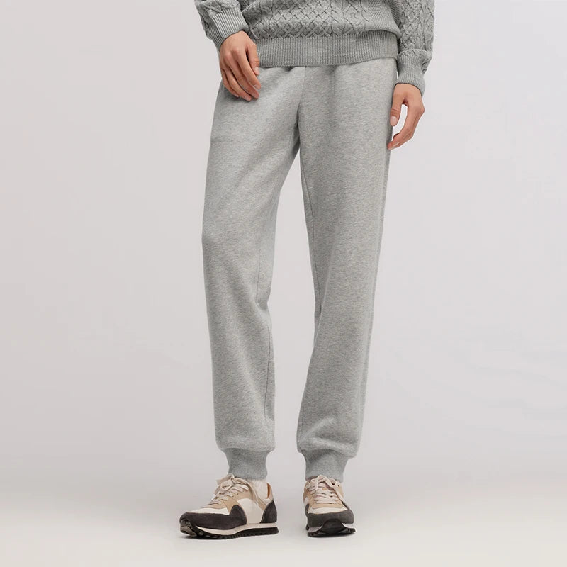 Men's Thermal Fleece Lined Jogger Pants - Antibacterial Loose Fit Winter Sweatpants