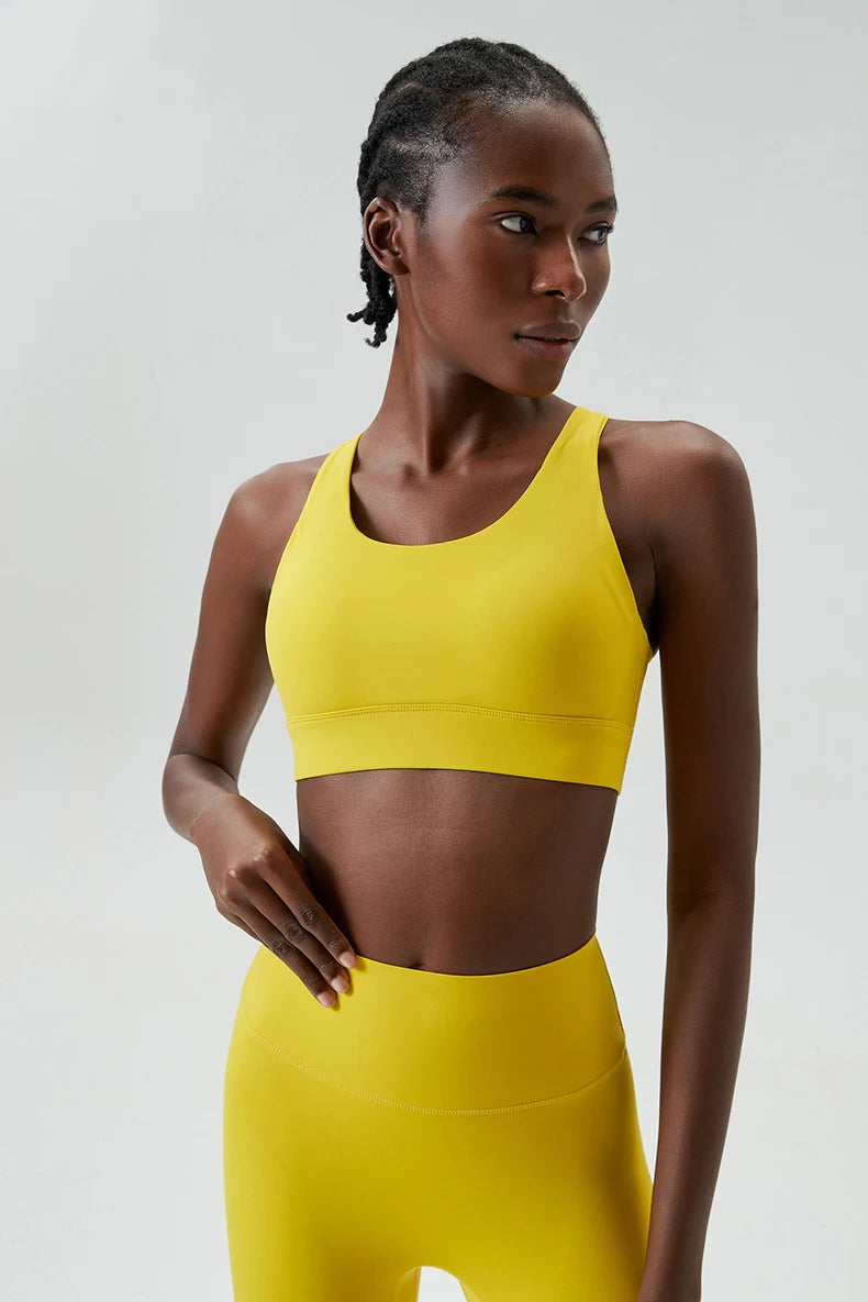 Women's High Impact Fitness Yoga Bra Buttery Soft Gym Running Breathable Quick Dry Sports Vest