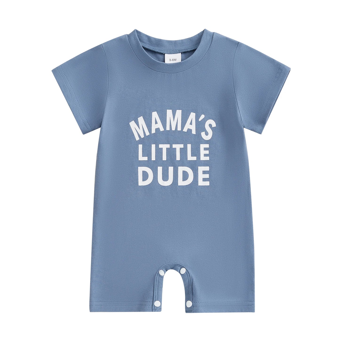 0-18M Casual Baby Boys Rompers Letter Print Short Sleeve Button Summer Bodysuits Jumpsuit