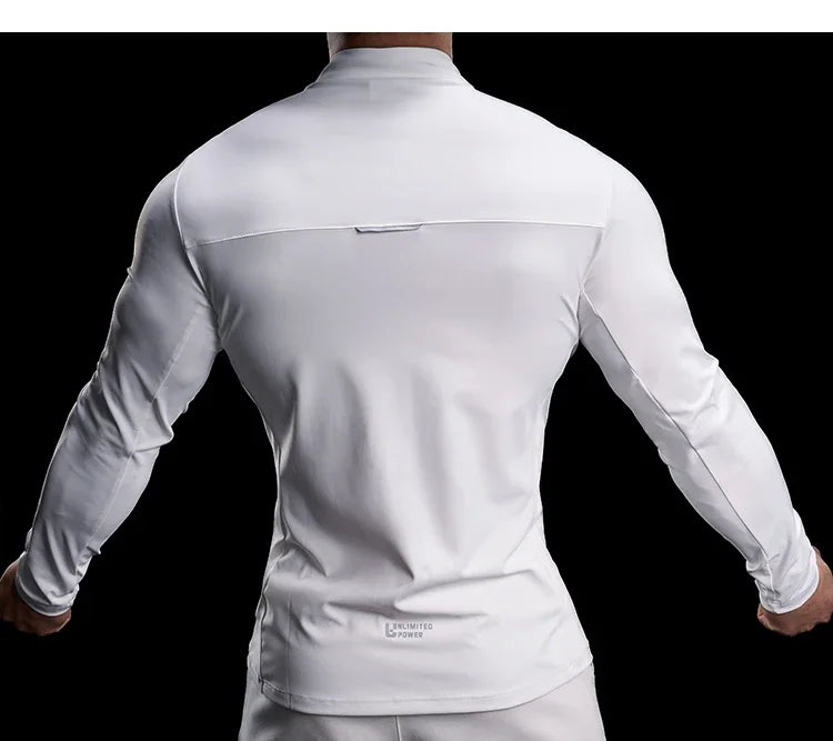 Men's Compression Long Sleeve Workout Gym Running Quick Dry Comfort Sports Bodybuilding Training T-Shirt