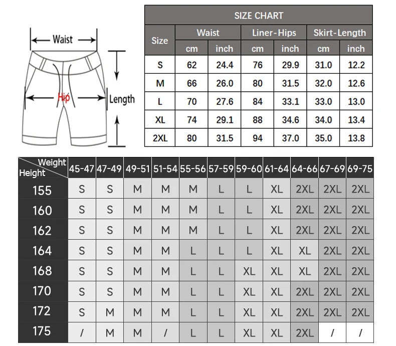 Women's Tennis Skirt Solid Color 2 In 1 Running Skirt Breathable Quick Dry Gym Yoga Short Workout Sportswear