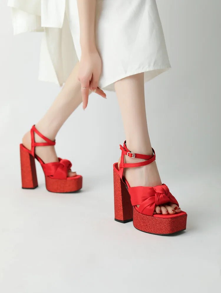 Women's 12/14cm High Heel Platform Sandals