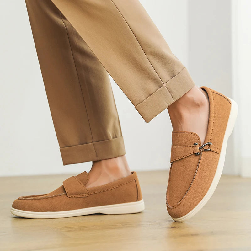 Men's Autumn Slip-On Loafers - Comfortable Soft Tennis & Driving Shoes