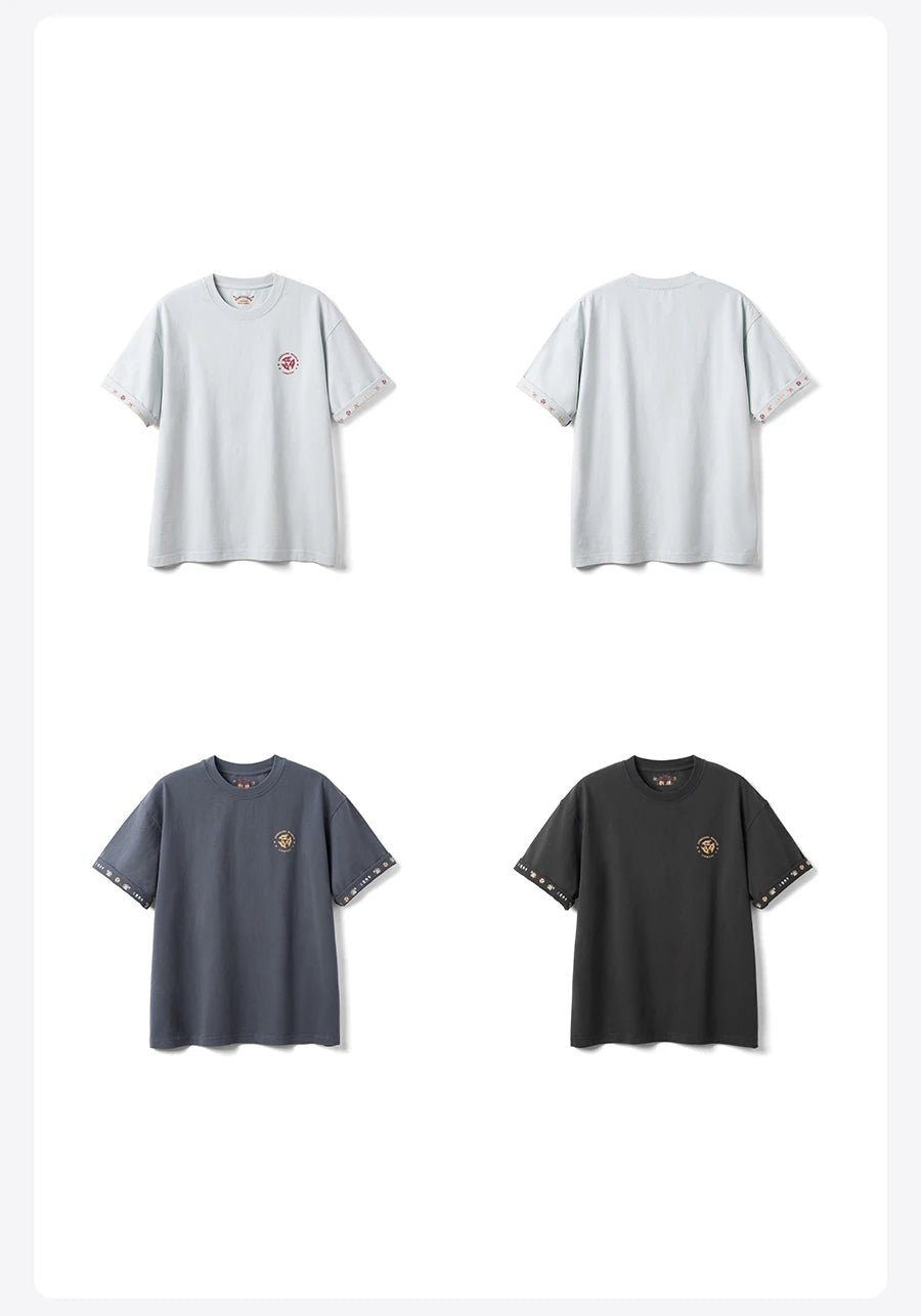 Dunhuang Museum Oversize Cotton T-Shirt - Premium 270gsm Brushed Fabric