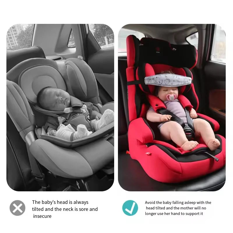 Baby Car Seat Head Support Children Sleep Positioner for Stroller Cat Safety Seat Baby Head Supports Protection Belt
