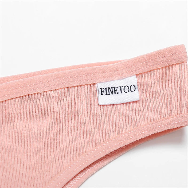Women's Cotton Brazilian Panties V-Waist Thongs Underwear - Low-Rise Briefs Seamless Lingerie