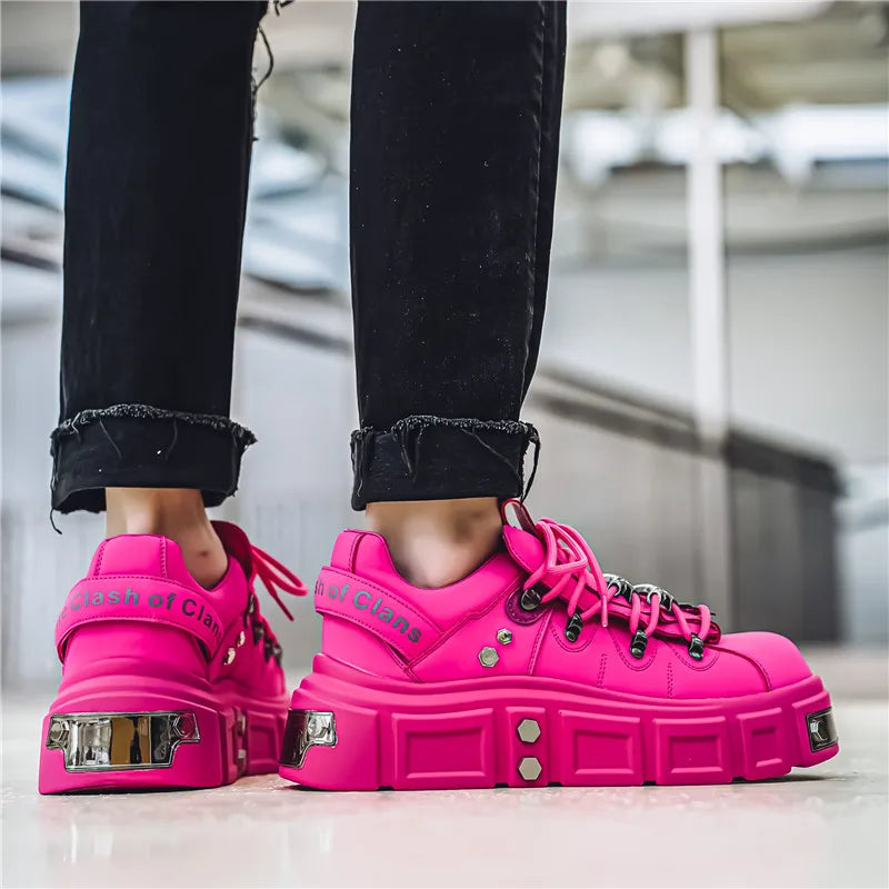 Men's Metal Punk Platform Shoes