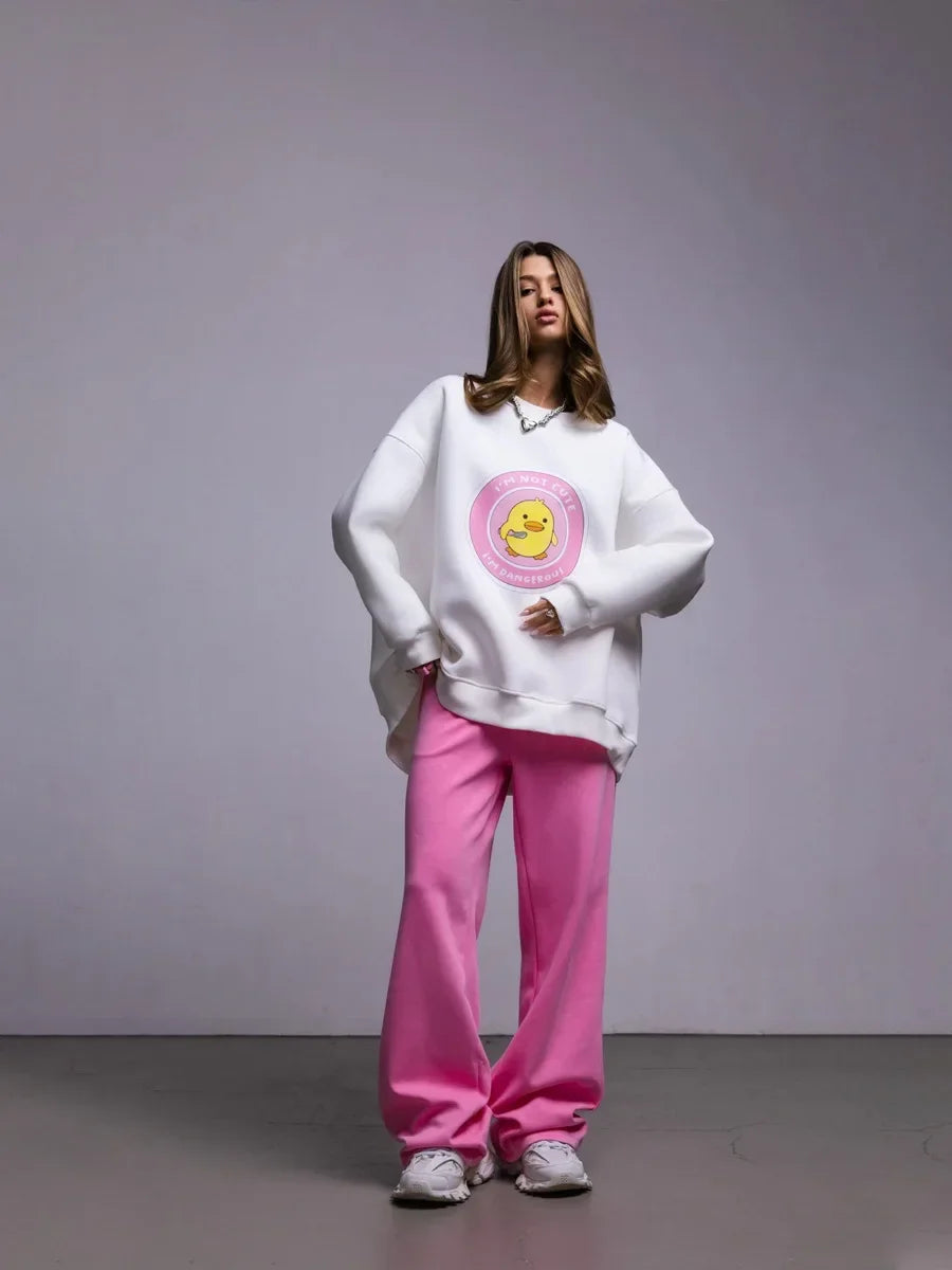Women's Loose Round Neck Oversized Chic Sweatshirt