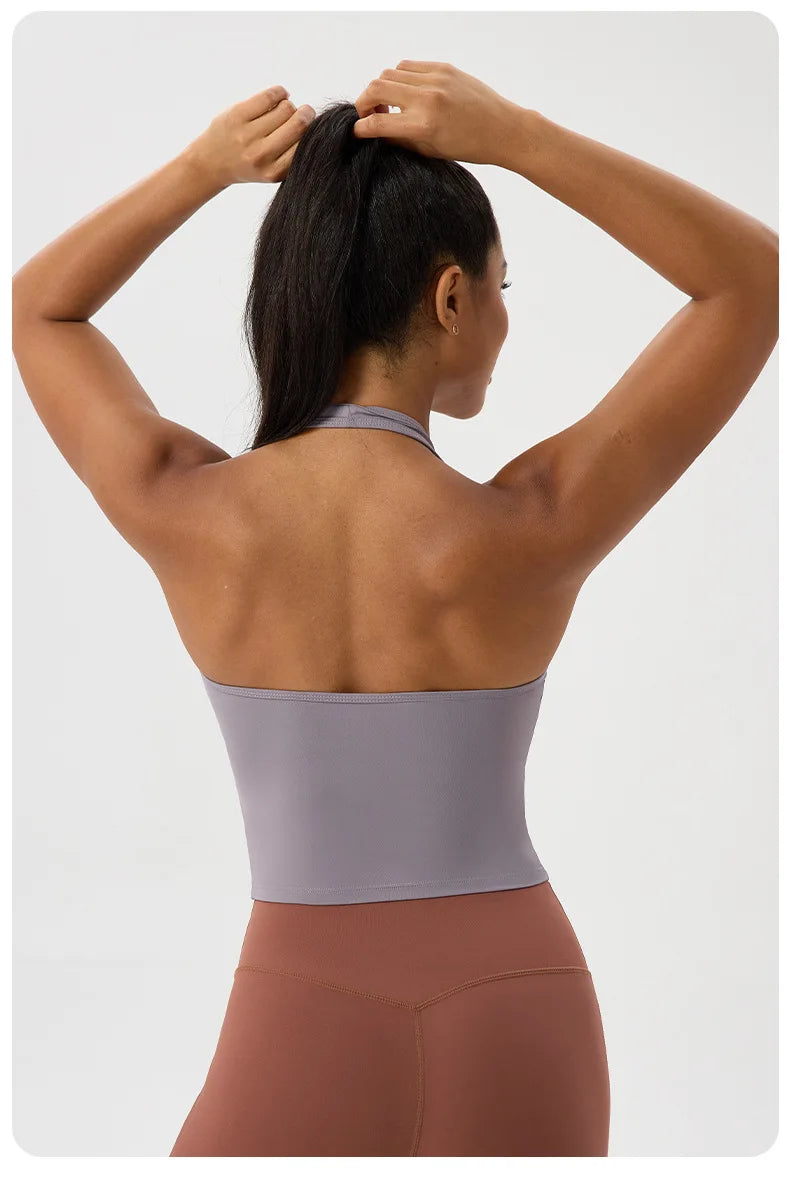 Women's Sleeveless Fitness Yoga Top - Breathable Quick Dry Summer Gym Vest
