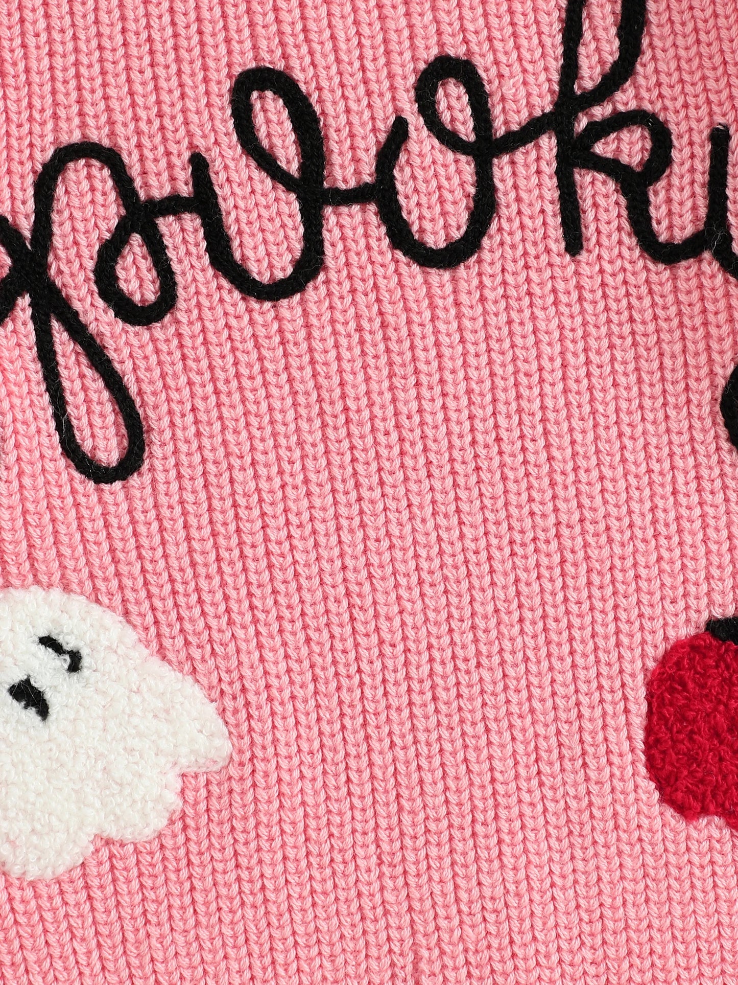 Baby Halloween Knit Sweater - Letter Ghost Pumpkin Spider Web Embroidery