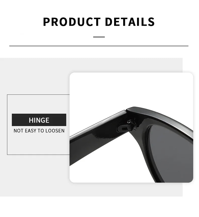 Small Square Sunglasses - Trendy Vintage Hip Hop Eyewear UV400 for Women & Men
